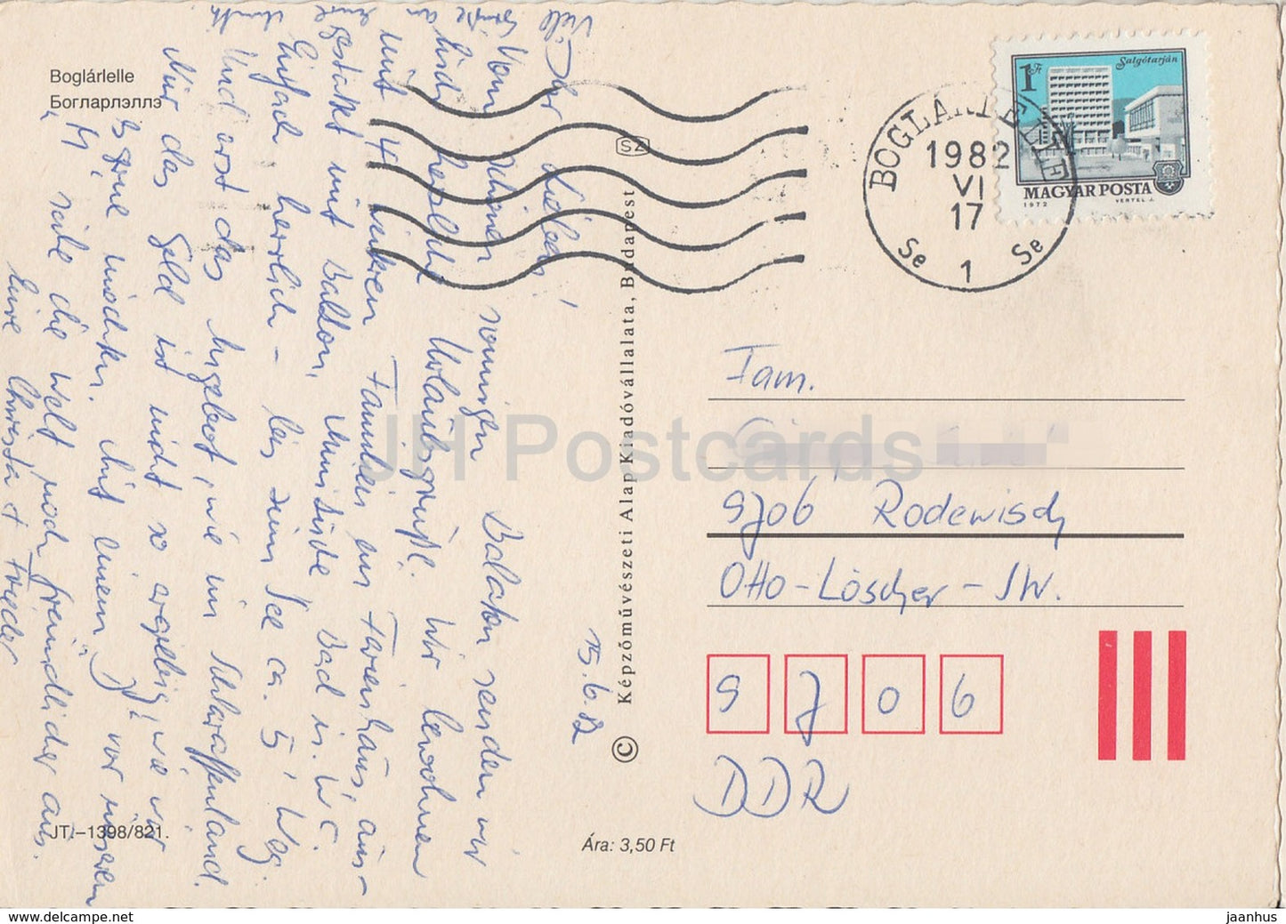 Boglarlelle - église - sculpture - multiview - 1982 - Hongrie - utilisé