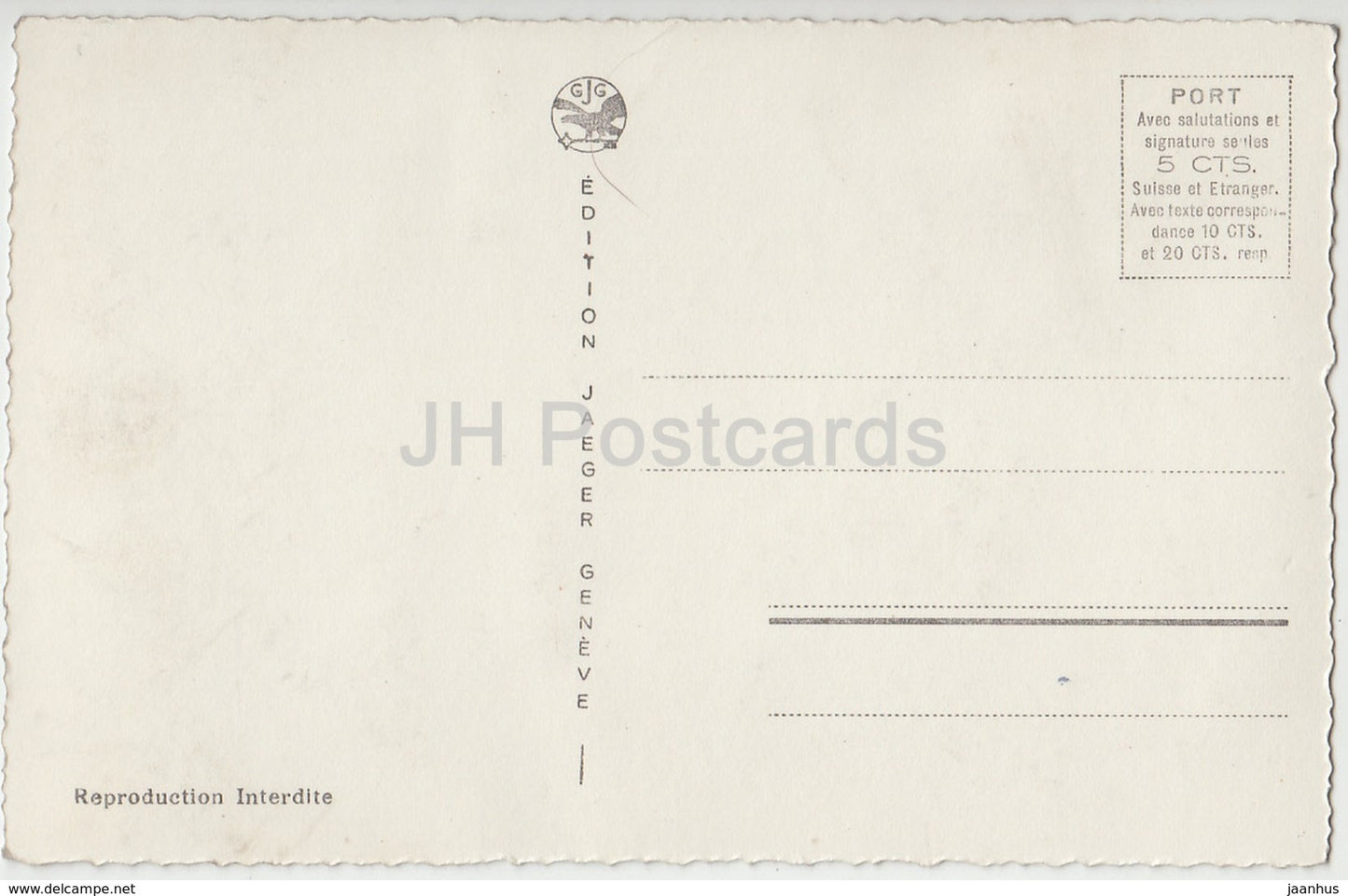 Lausanne - Vue Generale et les Alpes - 7407 - Schweiz - alte Postkarte - unbenutzt