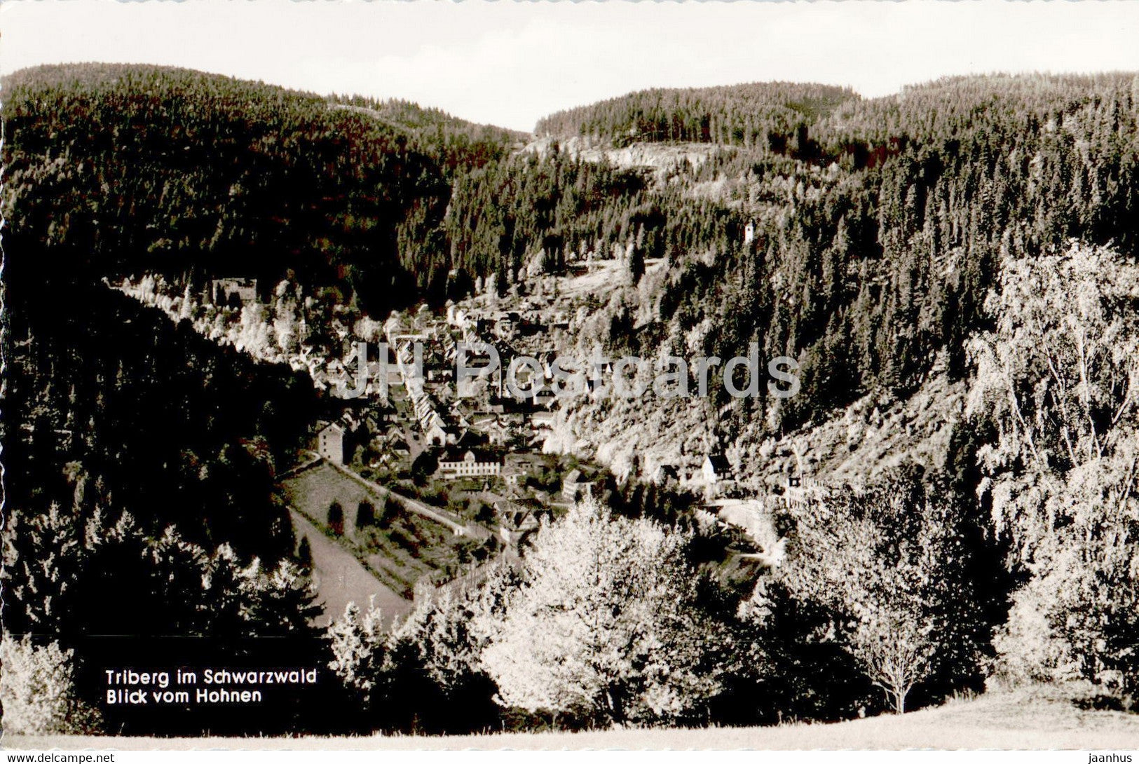 Triberg im Schwarzwald - Blick von Hohnen - old postcard - Germany - unused - JH Postcards