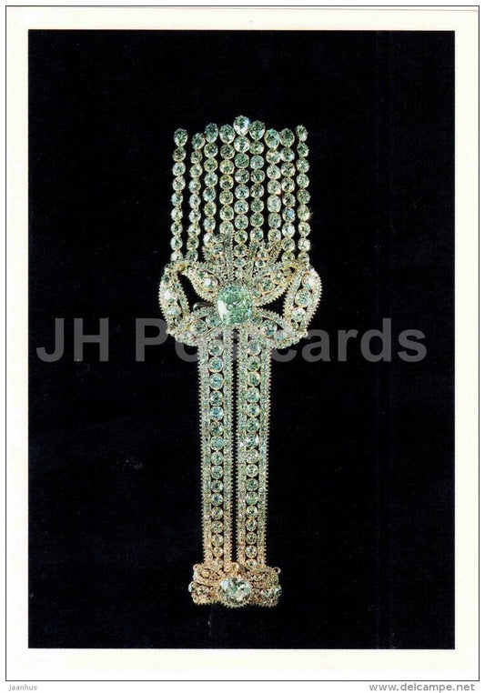 Epaulette , XVIII century - gold - diamonds - Diamond Fund - Moscow - 1991 - Russia USSR - unused - JH Postcards