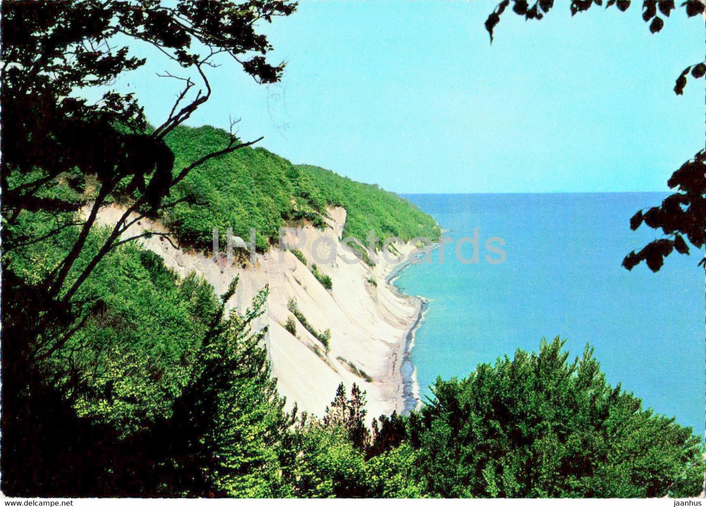 From the Cliffs of Mon - 1969 - Denmark - used - JH Postcards
