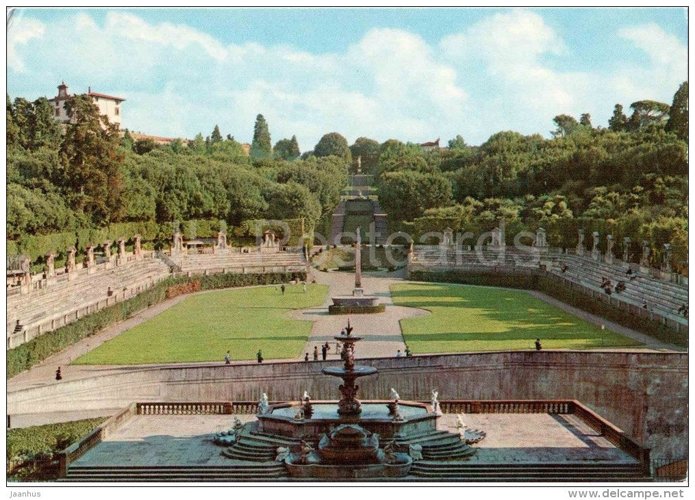 Giardino di Boboli , Anfiteatro - Boboli Garden , Amphitheatre - Firenze - Toscana - 268 - Italia - Italy - unused - JH Postcards