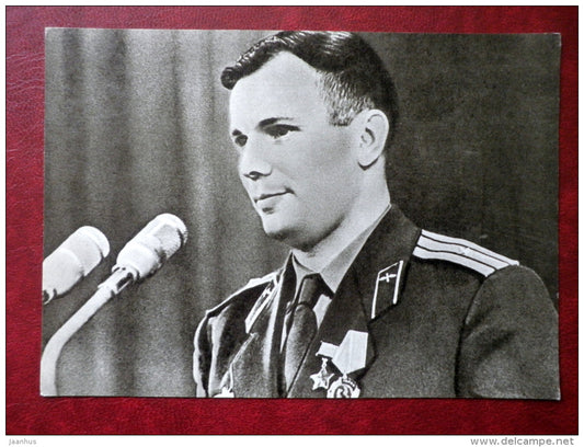 meeting with Yuri Gagarin - cosmonaut - Yuri Gagarin - 1969 - Russia USSR - unused - JH Postcards