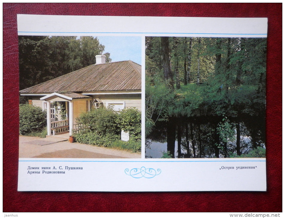 Pushkin´s Nanny´s House - Retreat Island - Mikhailovskoye - Pushkin State Museum-Reserve - 1983 - Russia USSR - unused - JH Postcards