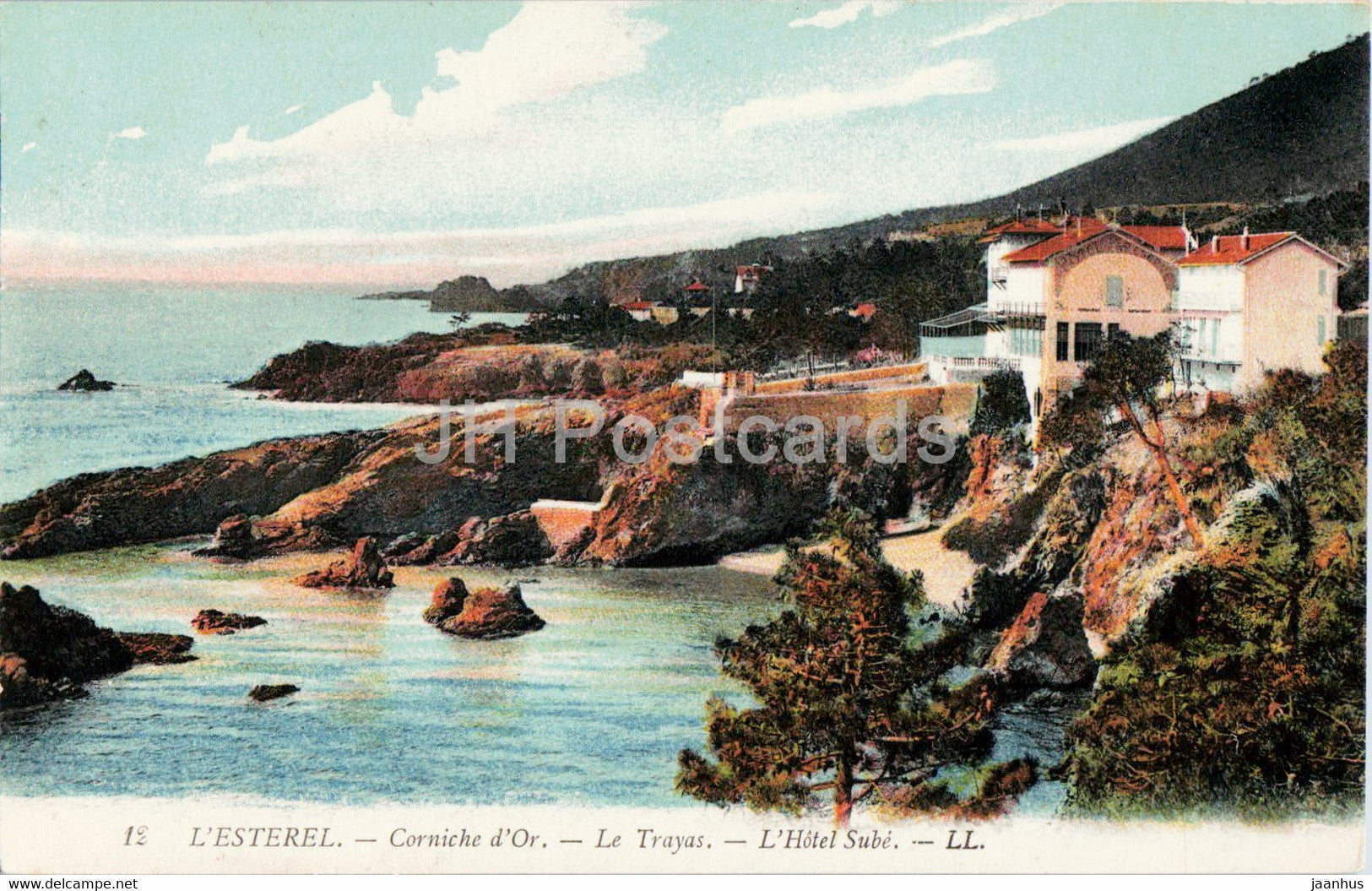 L'Esterel - Corniche d'Or - Le Trayas - L'Hotel Sube - 12 - old postcard - France - unused - JH Postcards