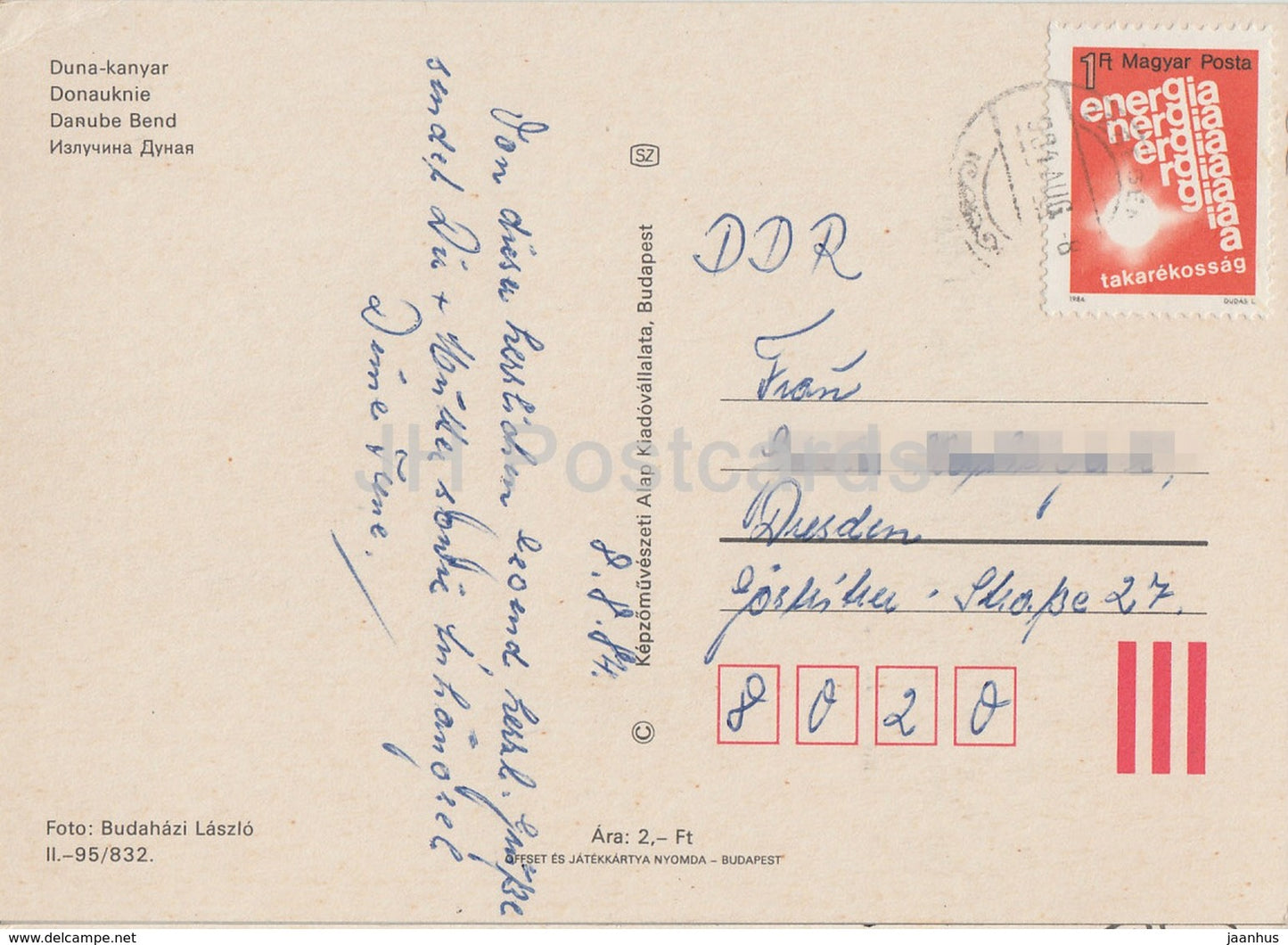 Duna Kanyar - Coude du Danube - 1984 - Hongrie - d'occasion