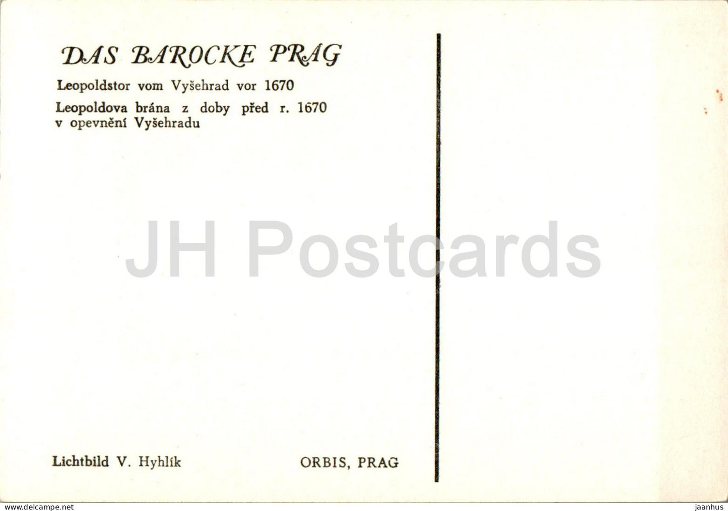 Praha - Prague - Leopoldova brana z doby - Porte Léopold - République tchèque - Tchécoslovaquie - inutilisé
