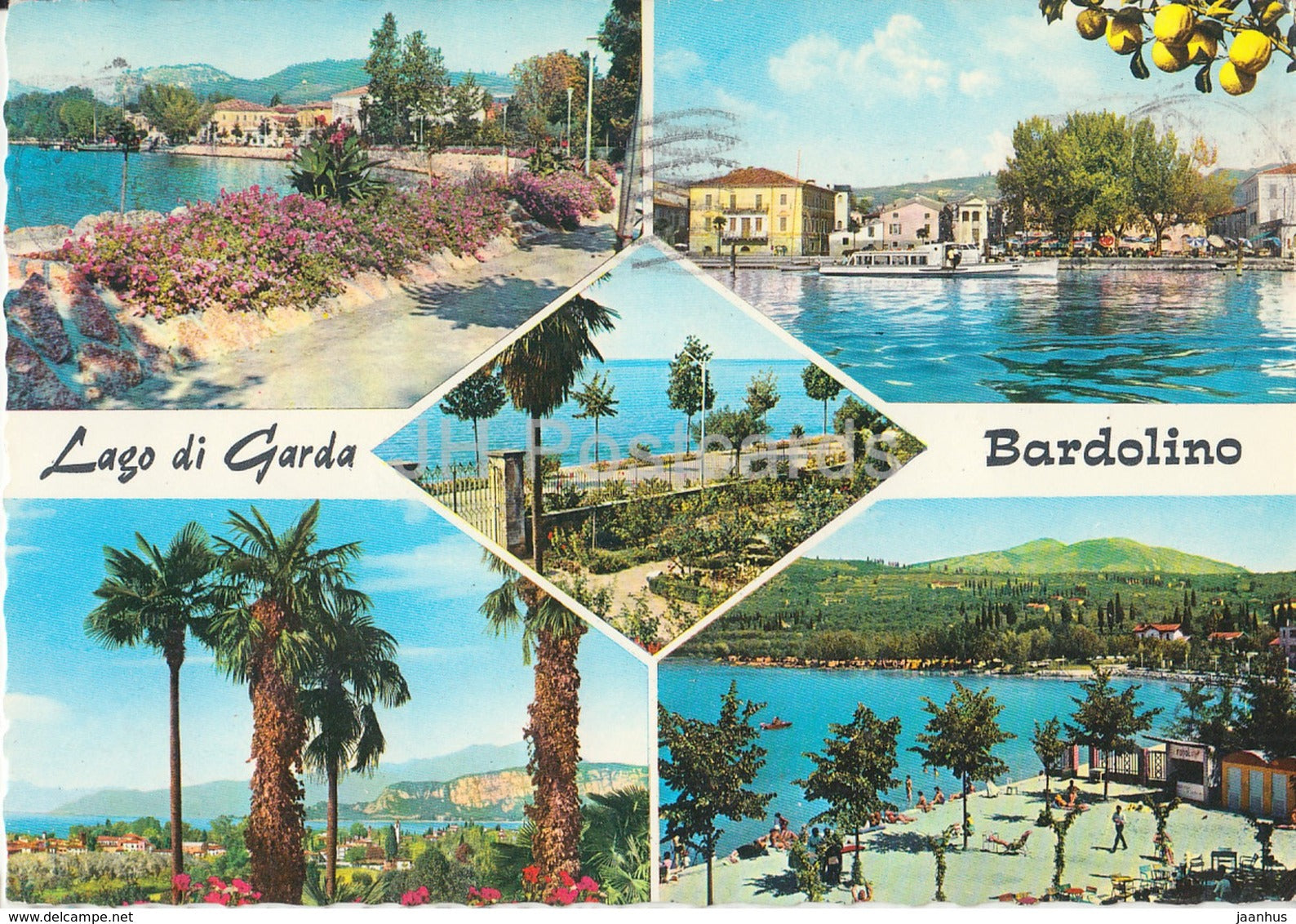 Lago di Garda - Bardolino - Lac de Garda - Gardasee - multiview - Italy - 1969 - used - JH Postcards