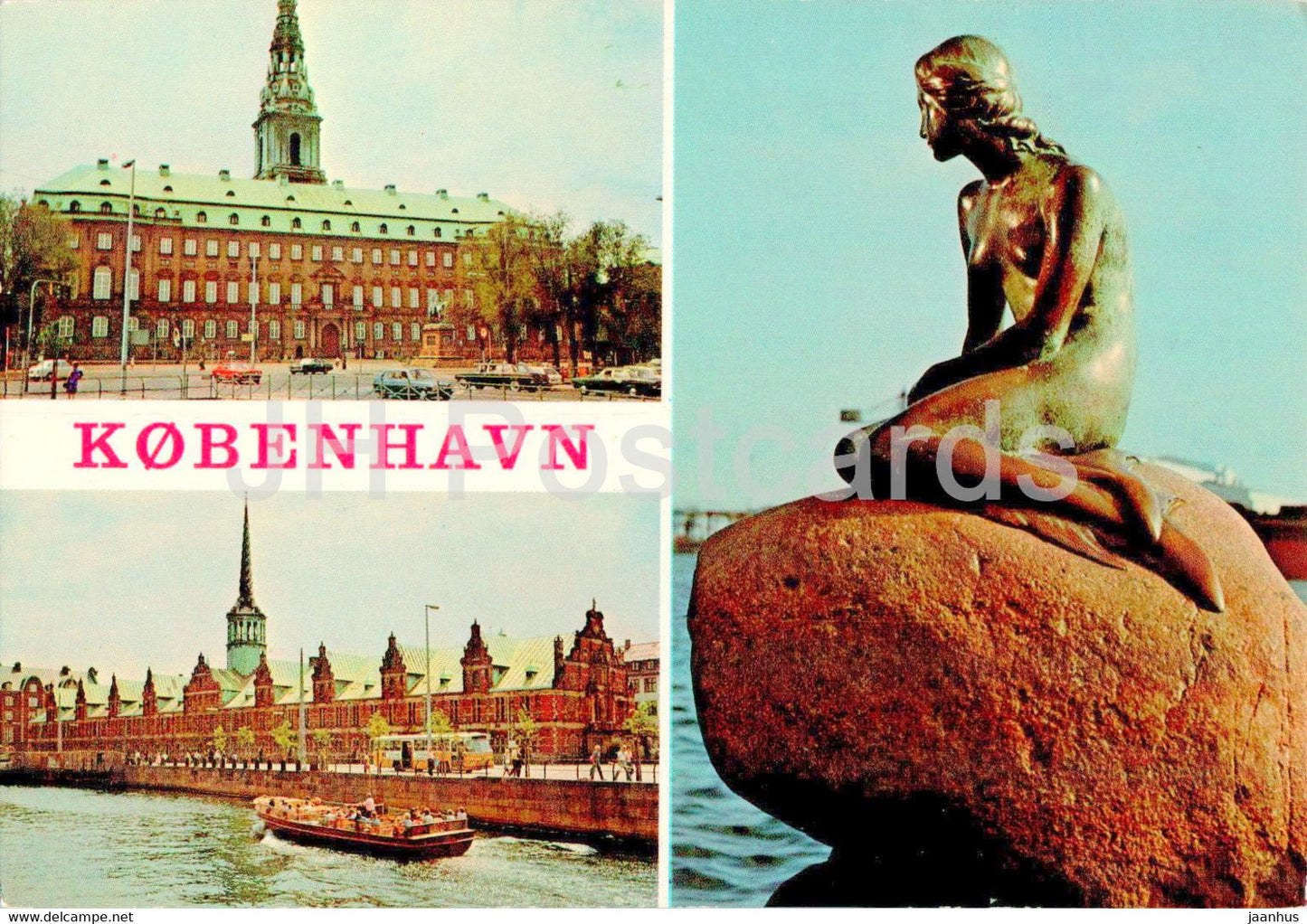 Copenhagen - Kopenhagen - Little Mermaid - multiview - 15 - Denmark - unused - JH Postcards