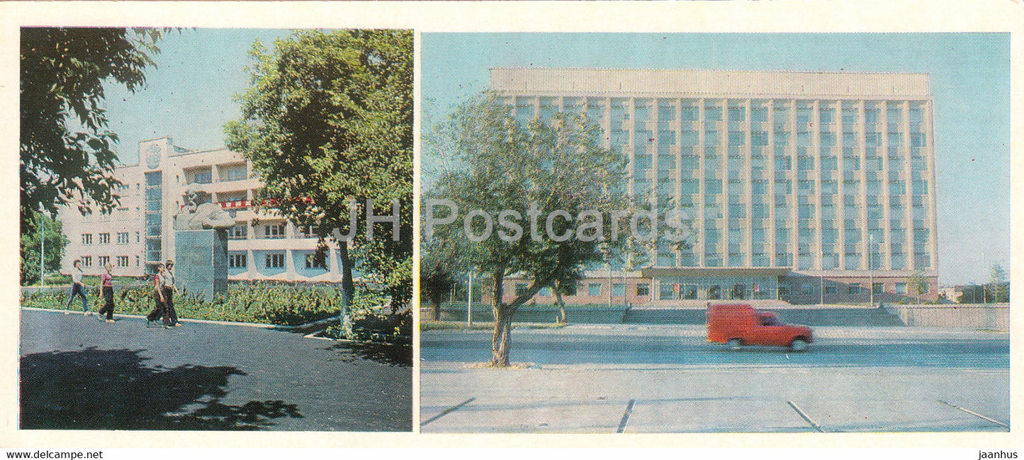 Kostanay - Altynsarin Middle School - Building of the Regional Committee of the Party - 1985 - Kazakhstan USSR - unused - JH Postcards