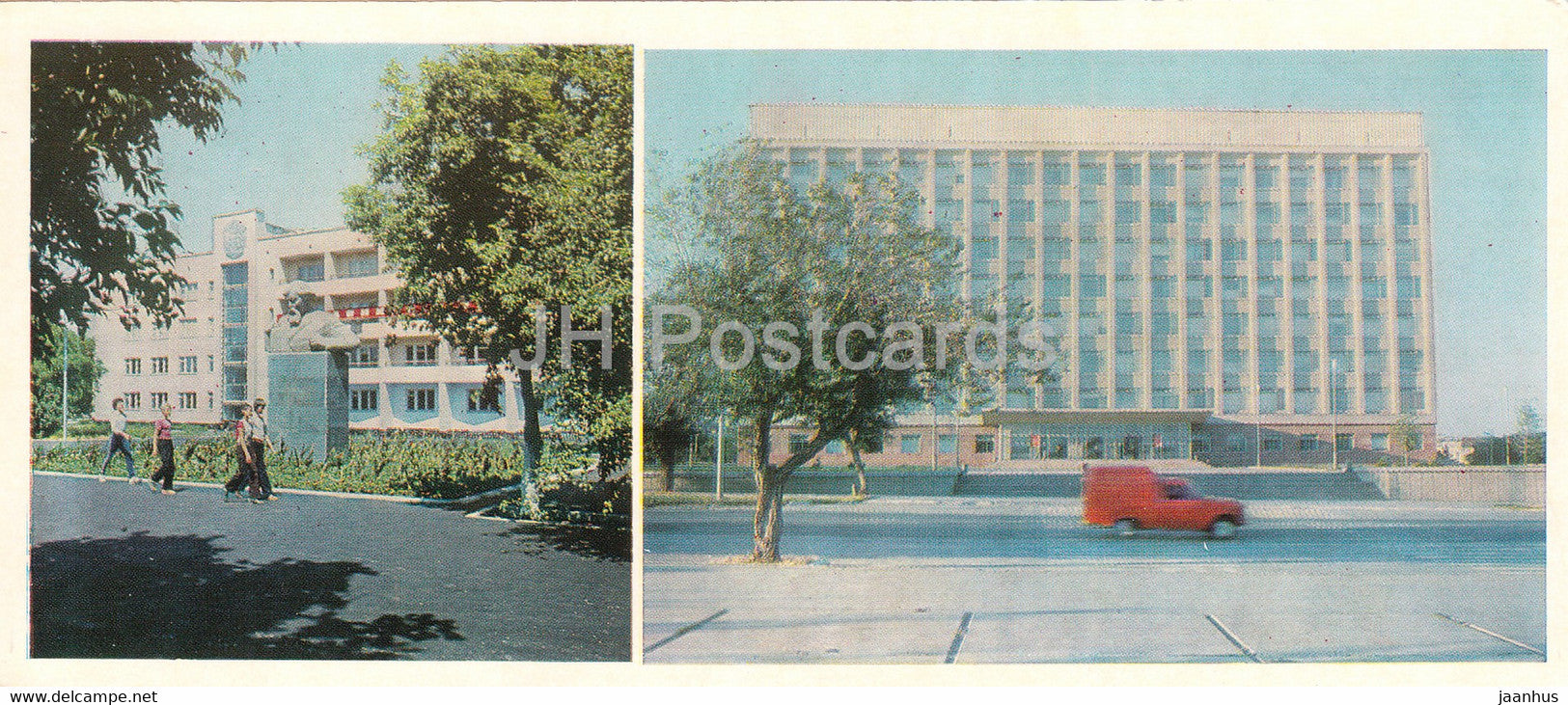 Kostanay - Altynsarin Middle School - Building of the Regional Committee of the Party - 1985 - Kazakhstan USSR - unused - JH Postcards