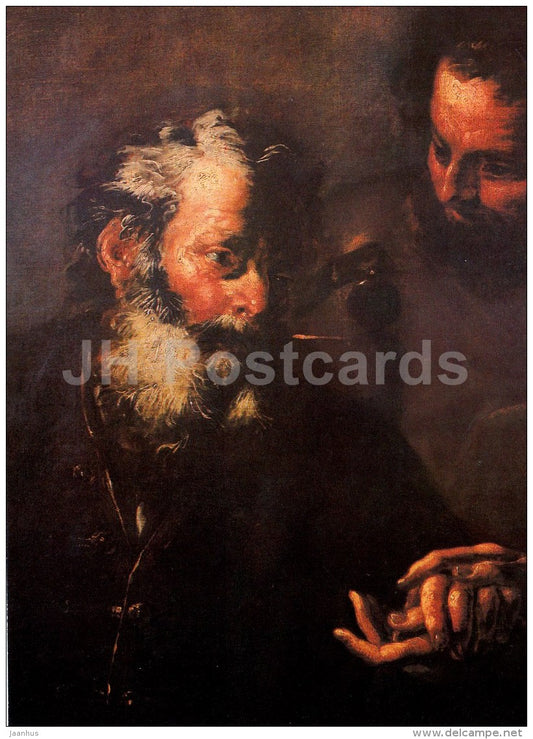 painting by Petr Brandl - Counsel , 1695 - Czech art - large format card - Czech - unused - JH Postcards