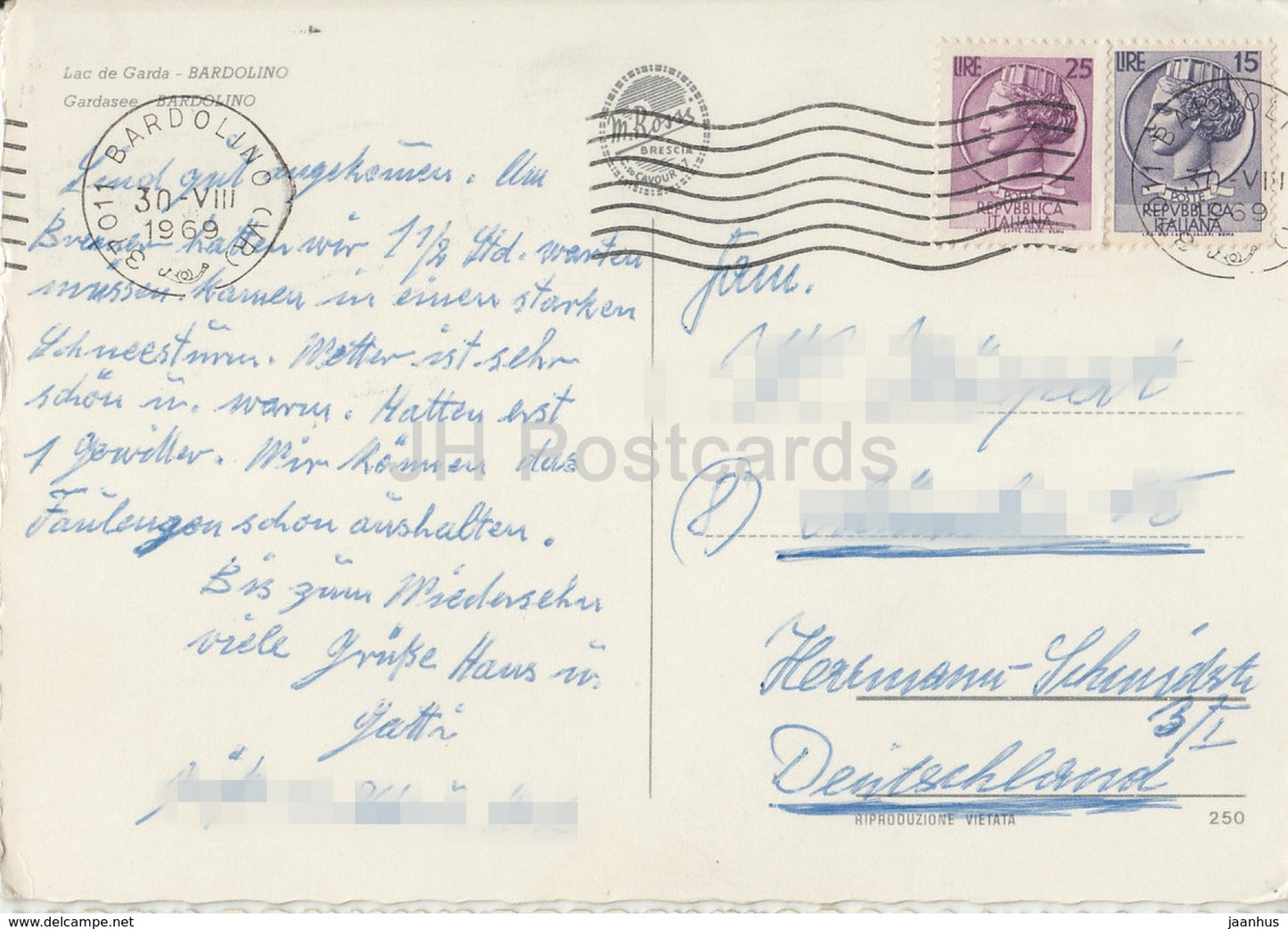 Lago di Garda - Bardolino - Lac de Garda - Gardasee - multiview - Italy - 1969 - used