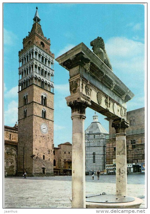 Piazza del Duomo vista dal Pozzetto del Leoncino - Lion Well - Pistoia - Toscana - PIS 74/83 - Italia - Italy - used - JH Postcards