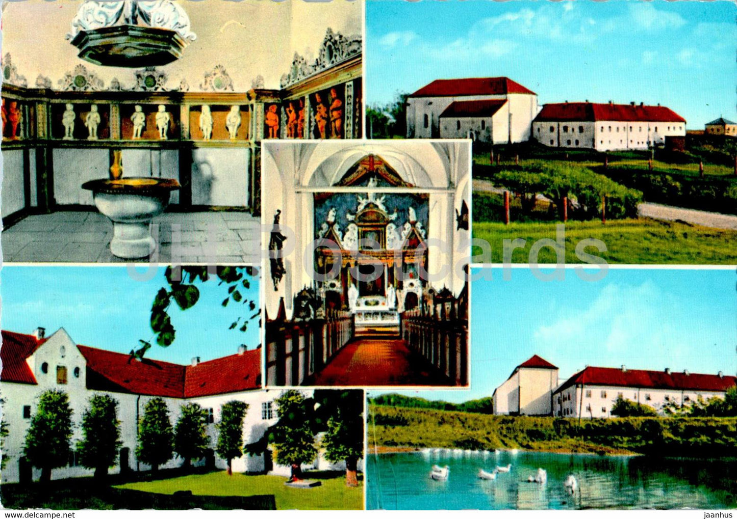 Borglumkloster - monastery - multiview - 1136 - Sweden - unused - JH Postcards