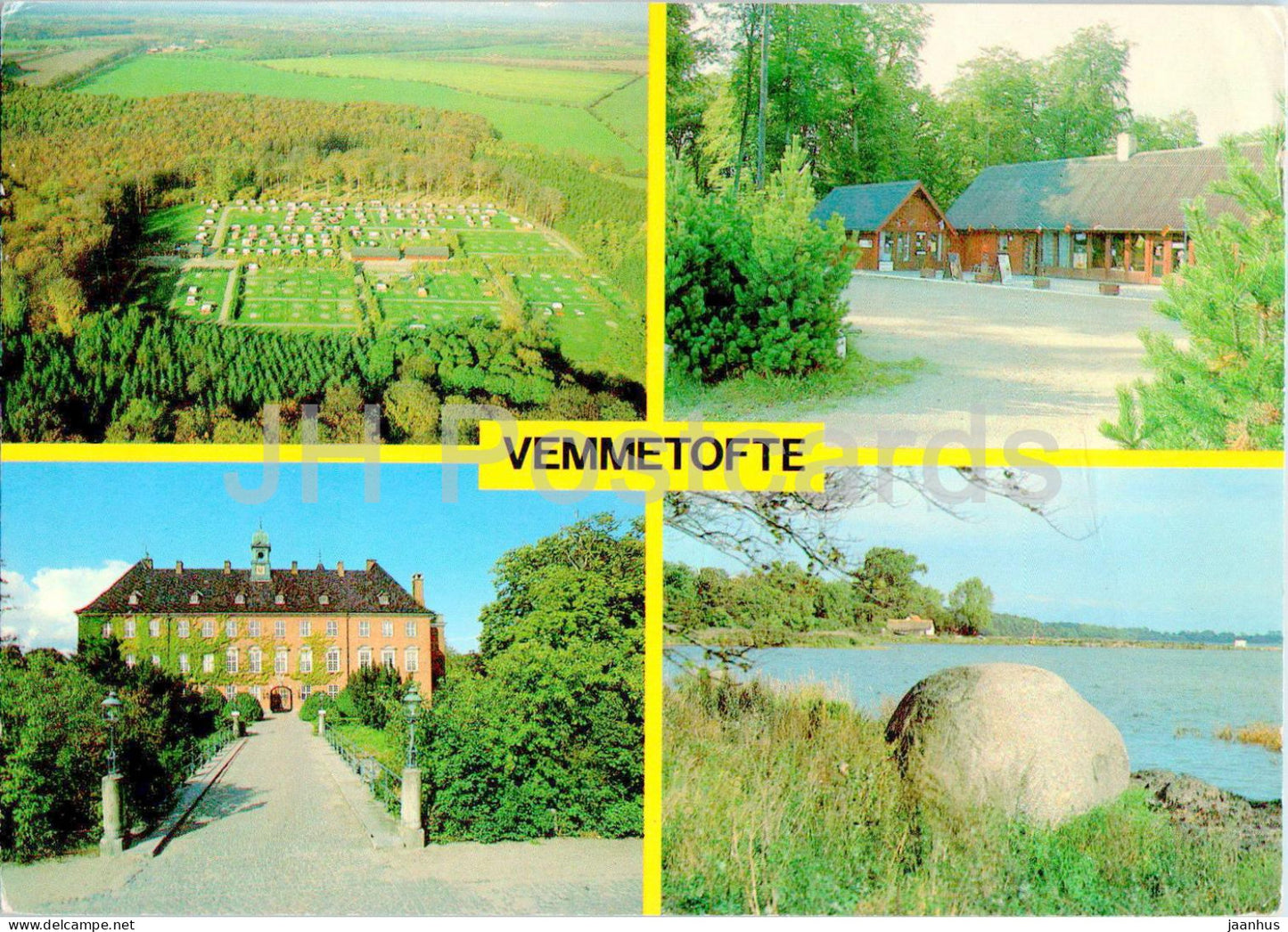 Vemmetofte - castle - multiview - Denmark - used - JH Postcards