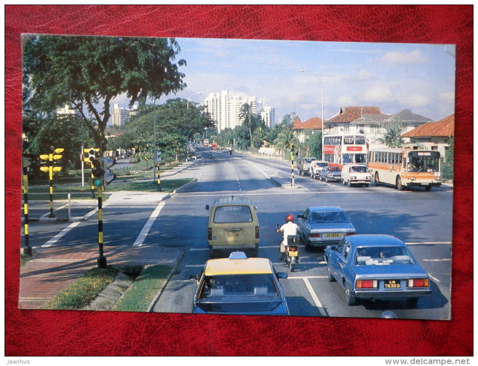 Islamabad - streets - transportation - cars - traffic lights - Pakistan - used - JH Postcards