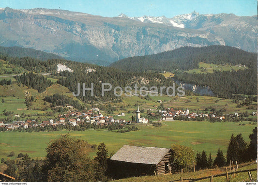 Sagens - Sagogn gegen Salums - Flimserstein und Ringelspitze - 1969 - Switzerland - used - JH Postcards