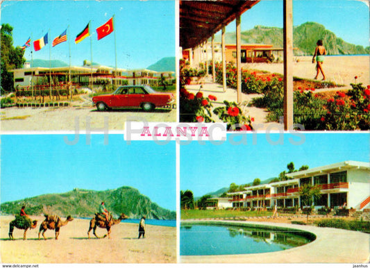 Alanya - Kismet and Selam motels - car - multiview - 1986 - Turkey - used - JH Postcards