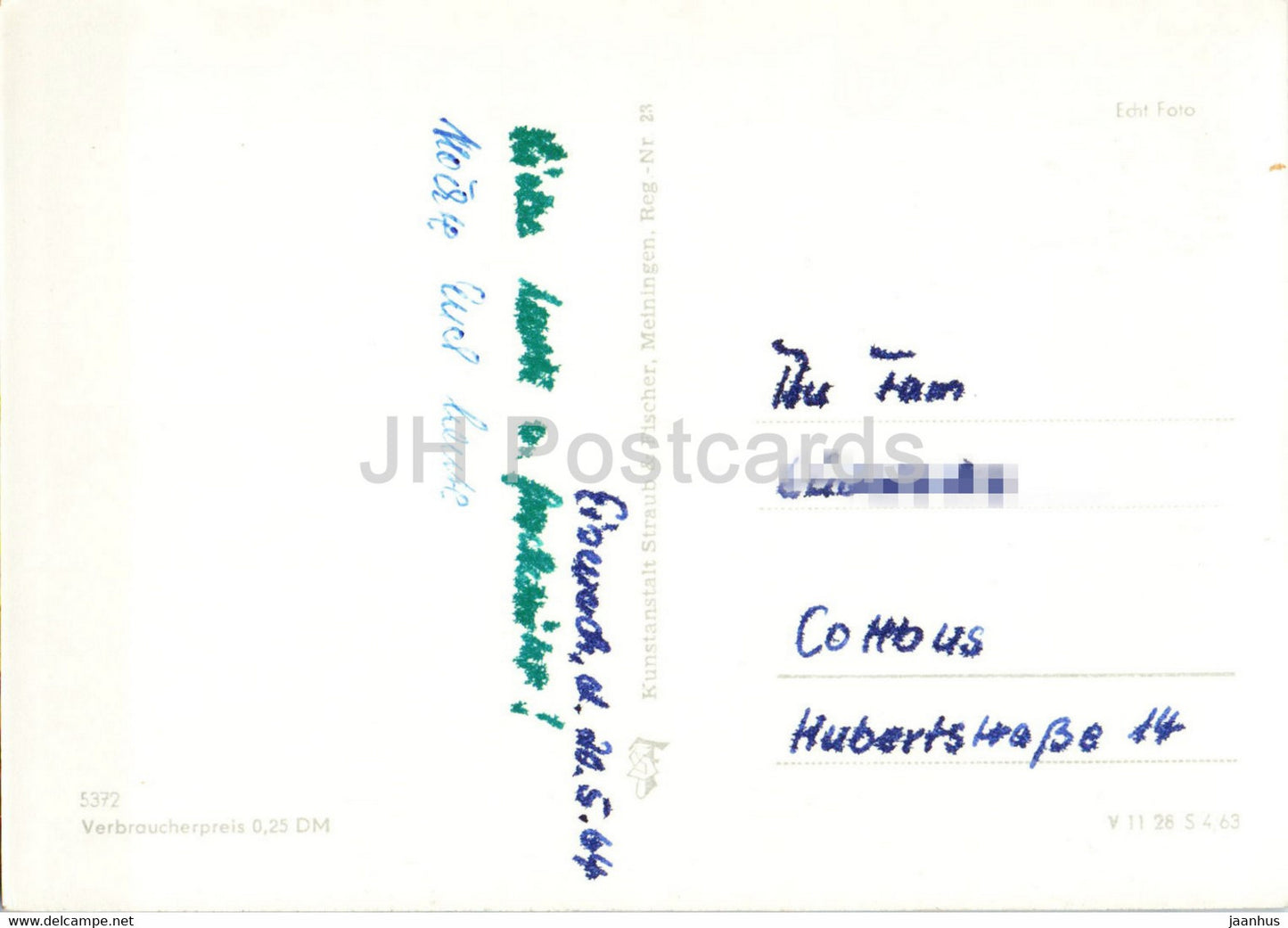 Eisenach im Thuringen - Die Wartburgstadt - old postcard - Germany DDR - used