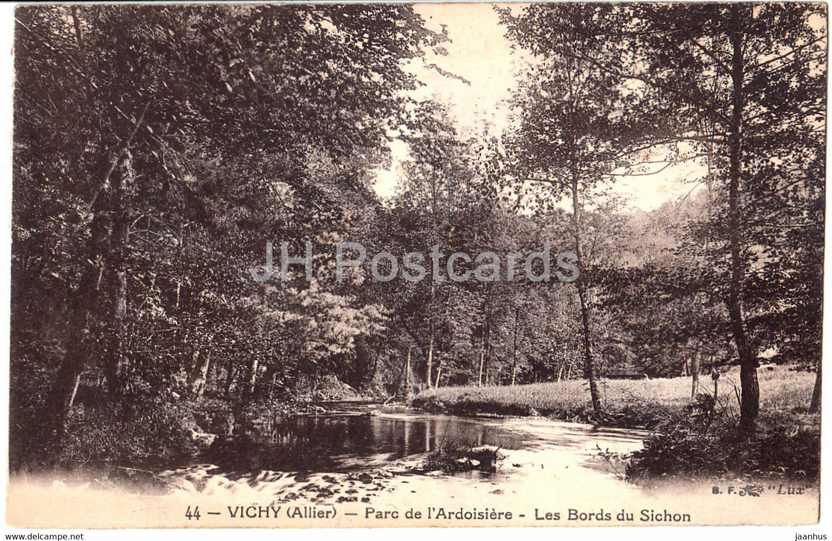 Vichy - Parc de l'Ardoisiere - Les Bords du Sichon - 44 - old postcard - France - unused - JH Postcards