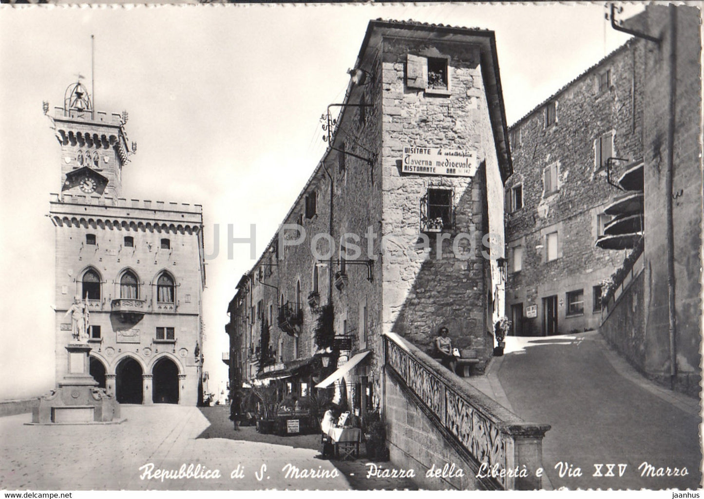 Piazza della Liberta e Via XXV Marro - San Marino - unused - JH Postcards