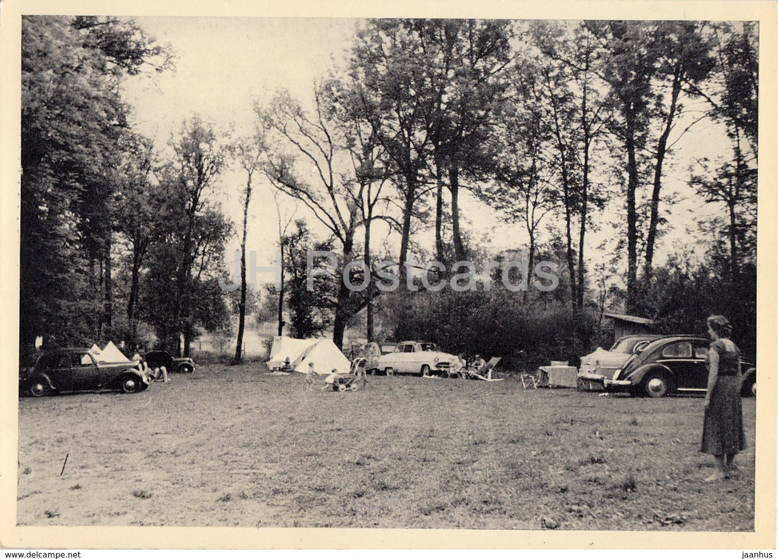 VSCC Zeltplatz Sempach Station - Sempachersee - camping - old car - Switzerland - used - JH Postcards