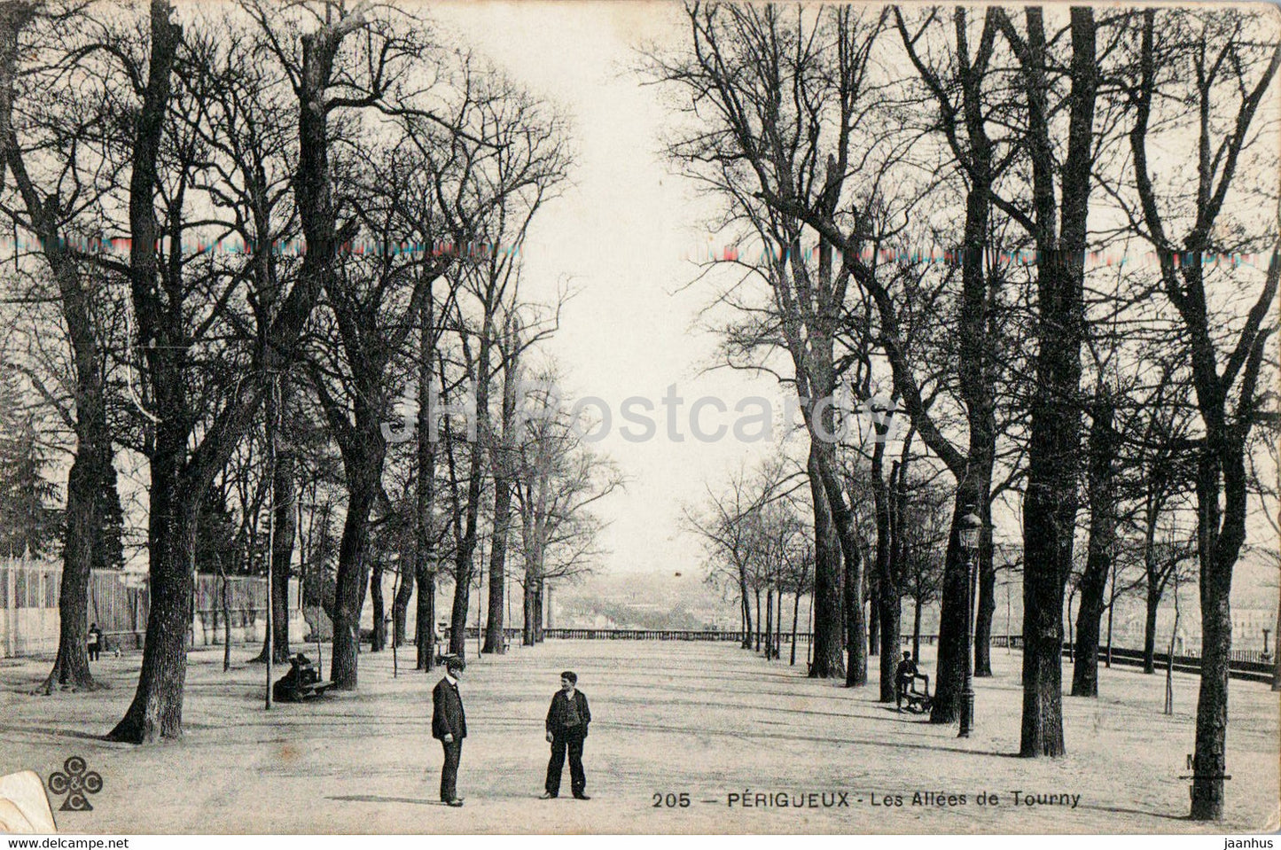 Perigueux - Les Allees de Tourny - 205 - old postcard - 1914 - France - used - JH Postcards