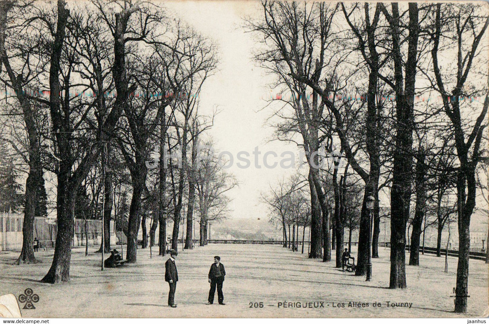Perigueux - Les Allees de Tourny - 205 - old postcard - 1914 - France - used - JH Postcards