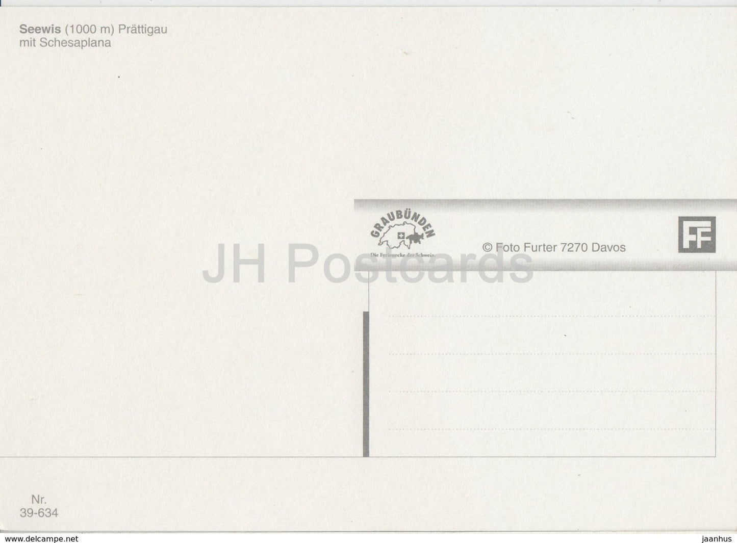 Seewis im Prattigau 1000 m - 1 - Schesaplana - Switzerland - unused