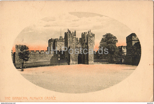 The Barbican - Alnwick Castle - old postcard - England - United Kingdom - unused - JH Postcards