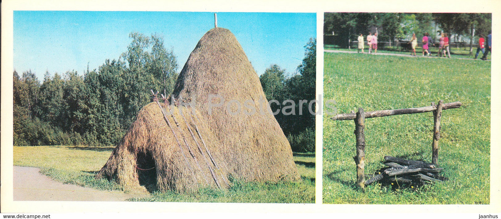 Razliv - Lenin Museum - Copy of the Hut - Hearth near the Hut - 1977 - Russia USSR - unused - JH Postcards