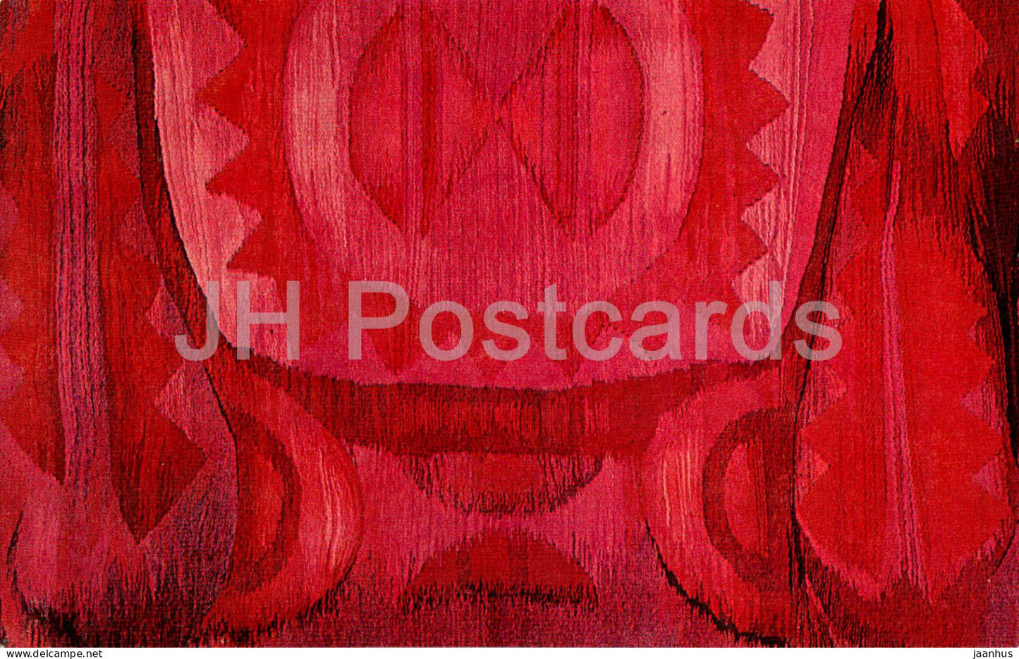 The Red gobelin Tapestry by R. Eglite - applied art - Latvian art - 1963 - Latvia USSR - unused - JH Postcards