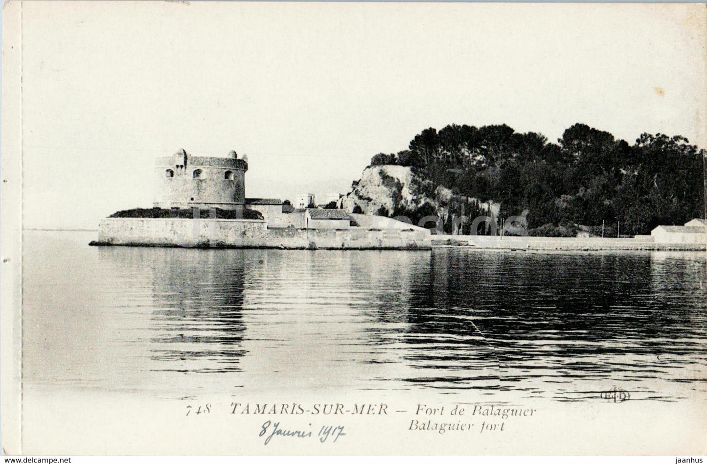 Tamaris Sur Mer - Fort de Balaguier - 748 - old postcard - France - unused - JH Postcards