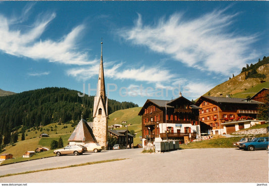 Rowi Photopost - church - cars - Switzerland - unused - JH Postcards
