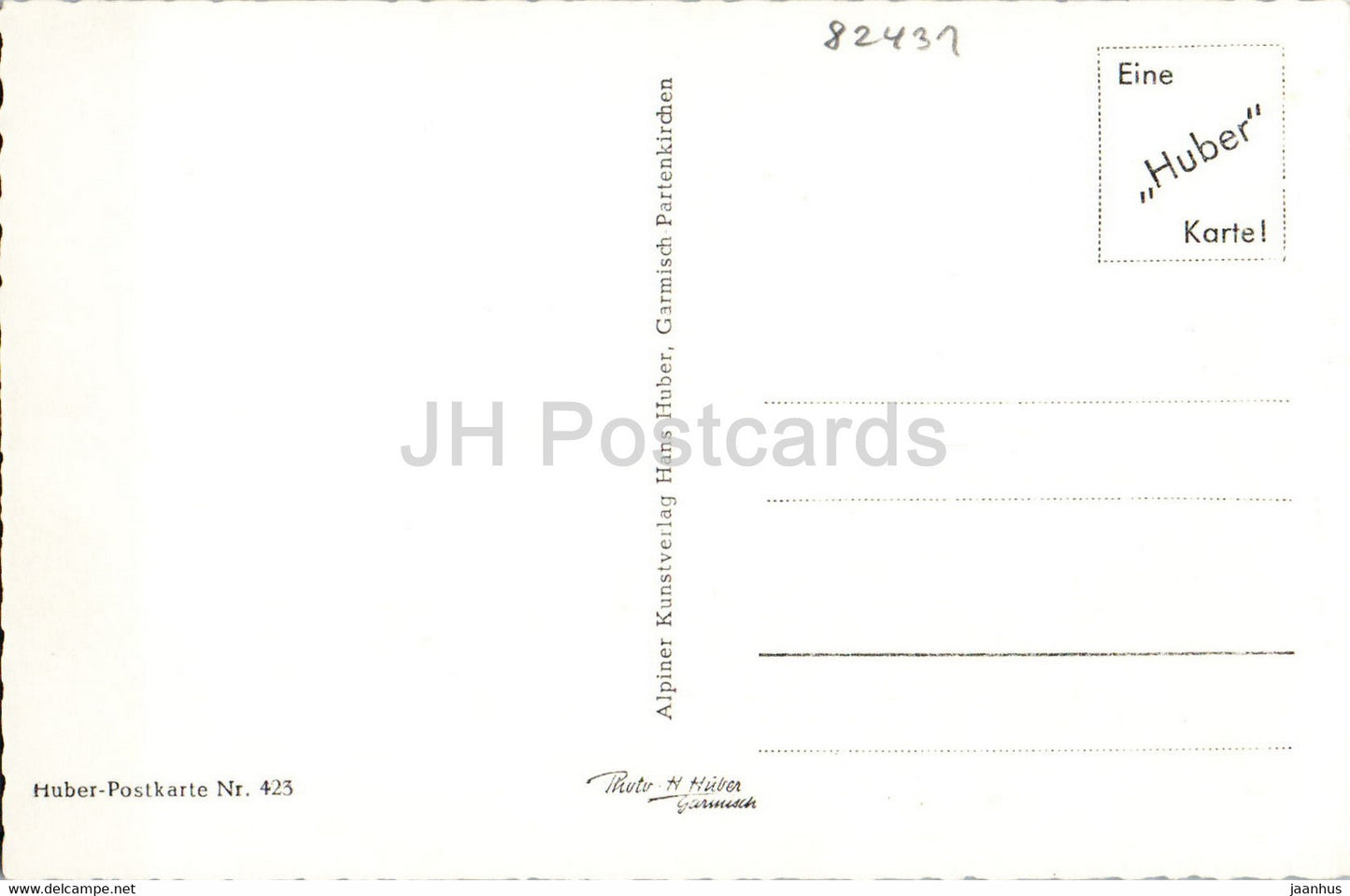 Kochelsee gegen Herzogstand 1731 m - old postcard - Germany - unused