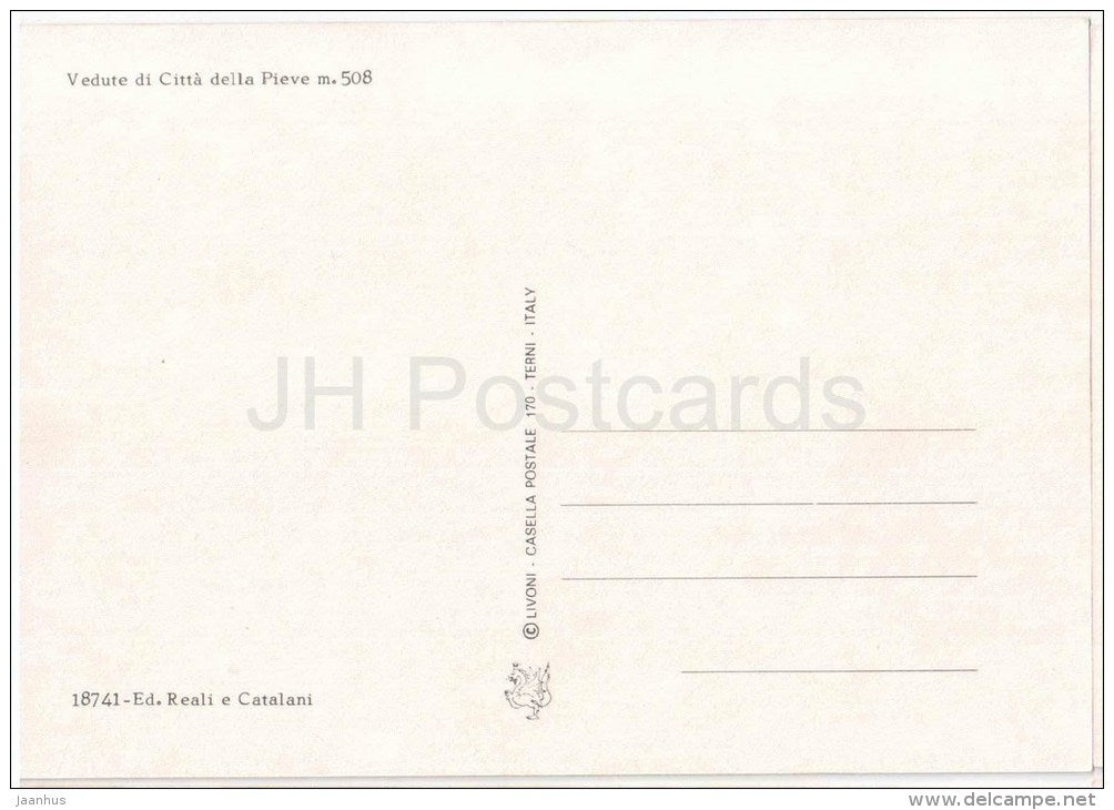 Souvenir di Citta della Pieve m. 508 - Bevagna - Perugia - Umbria - 18741z - Italy - Italia - unused - JH Postcards