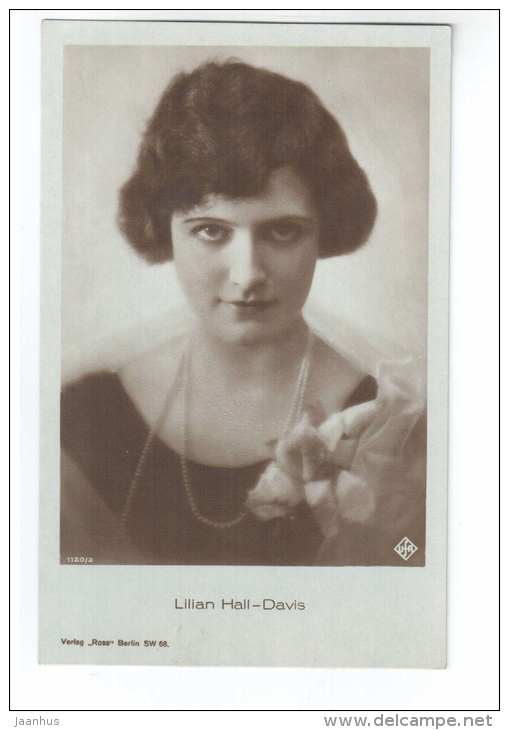 British movie actress - Lilian Hall-Davis - 1120/2 - cinema - Germany - unused - JH Postcards
