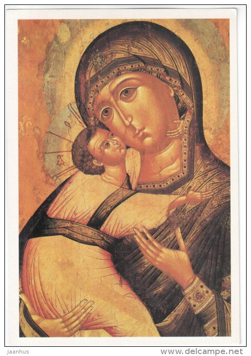 Our Lady of Vladimir - iconostasis - Yaroslavl - 1989 - Russia USSR - unused - JH Postcards