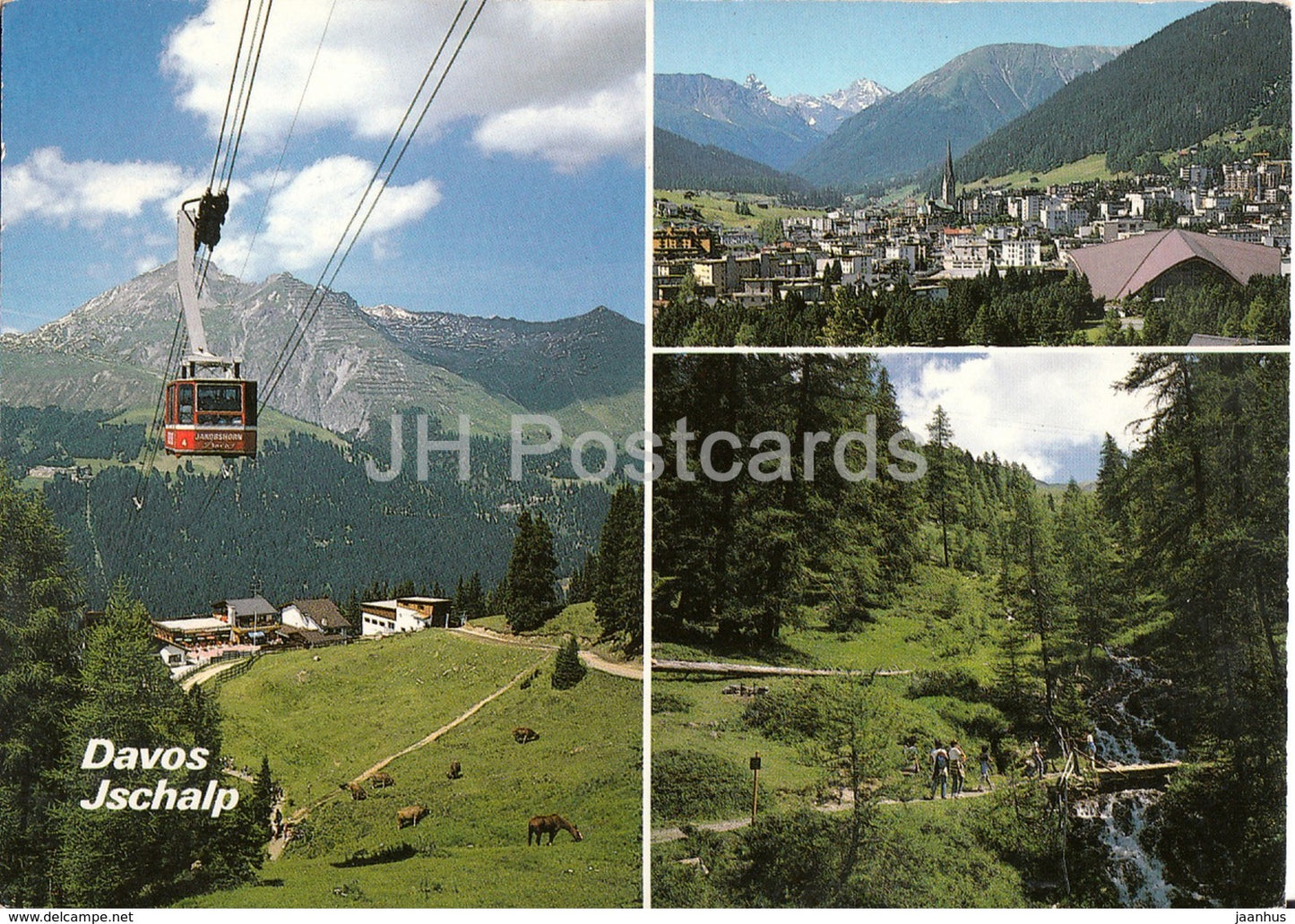 Davos - Jakobshorn - Bahnen - Ischalp 1931 m - cable car - 1987 - Switzerland - used - JH Postcards