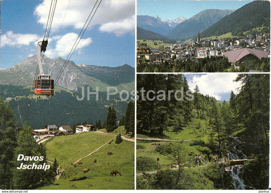 Davos - Jakobshorn - Bahnen - Ischalp 1931 m - cable car - 1987 - Switzerland - used - JH Postcards