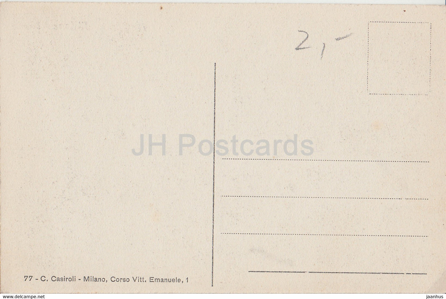 Milan - Milano - Duomo - cathedral - old postcard - 77 - Italy - unused