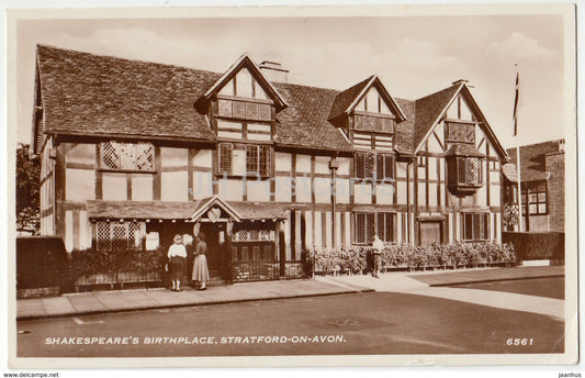 Stratford-On-Avon - Shakespeare's Birthplace - 6561 - 1958 - United Kingdom - England - used - JH Postcards