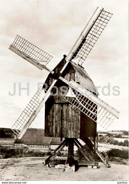 Schleswig Holsteinisches Freilichtmuseum - Rammsee bei Kiel - Bockmuhle von 1766 - windmill - Germany - unused - JH Postcards