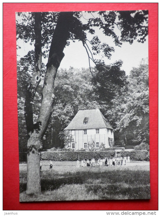 Goethe's Garden House - Weimar - National Cultural Sites - old postcard - Germany DDR - unused - JH Postcards
