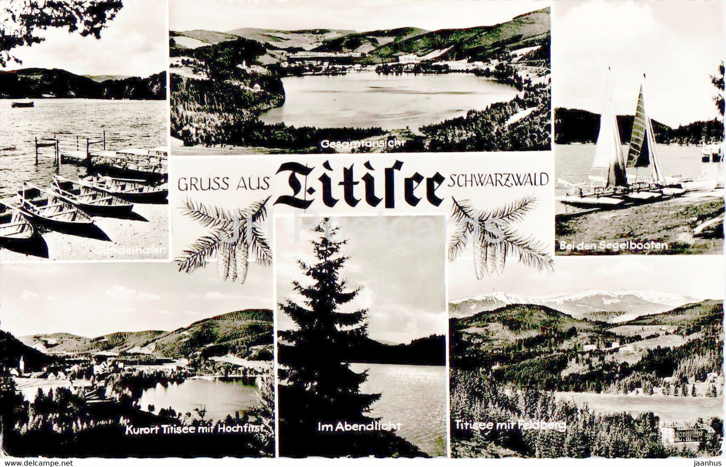 Gruss aus Titisee Schwarzwald - old postcard - Germany - unused - JH Postcards