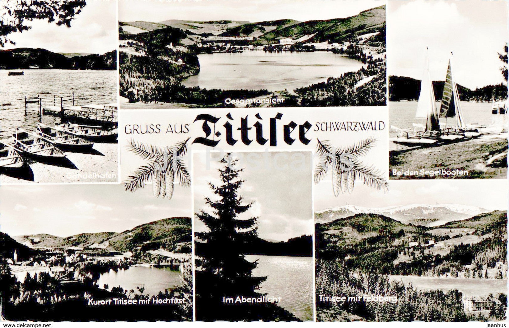 Gruss aus Titisee Schwarzwald - old postcard - Germany - unused - JH Postcards