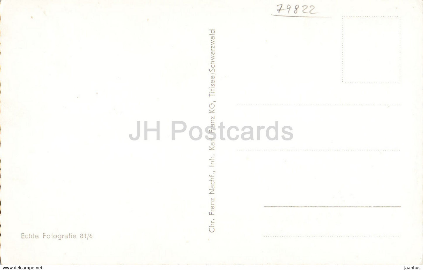 Gruss aus Titisee Schwarzwald - old postcard - Germany - unused