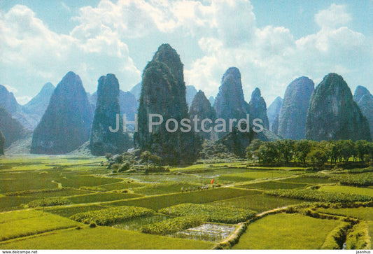 Kweilin - Guilin - Needle like peaks - 1973 - China - unused