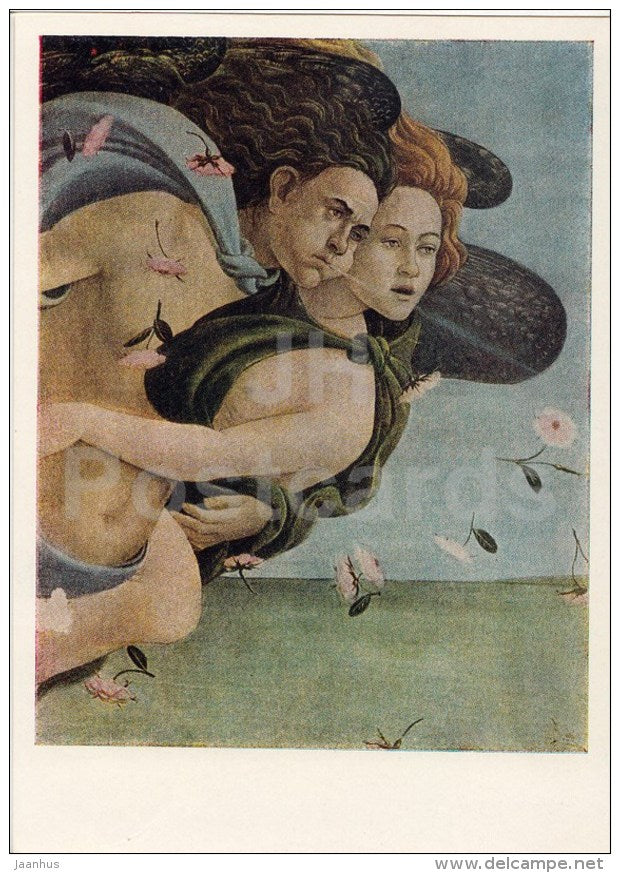 painting by Sandro Botticelli - Gale , 1485 - Birth of Venus - Italian Art - 1964 - Russia USSR - unused - JH Postcards